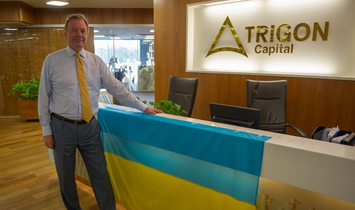 Trigon Capitali kontoris Tallinnas ei häbene Joakim Helenius oma toetust Ukrainale avaldada.