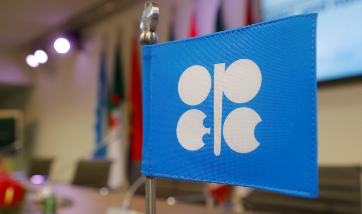 OPECi logoga lipp