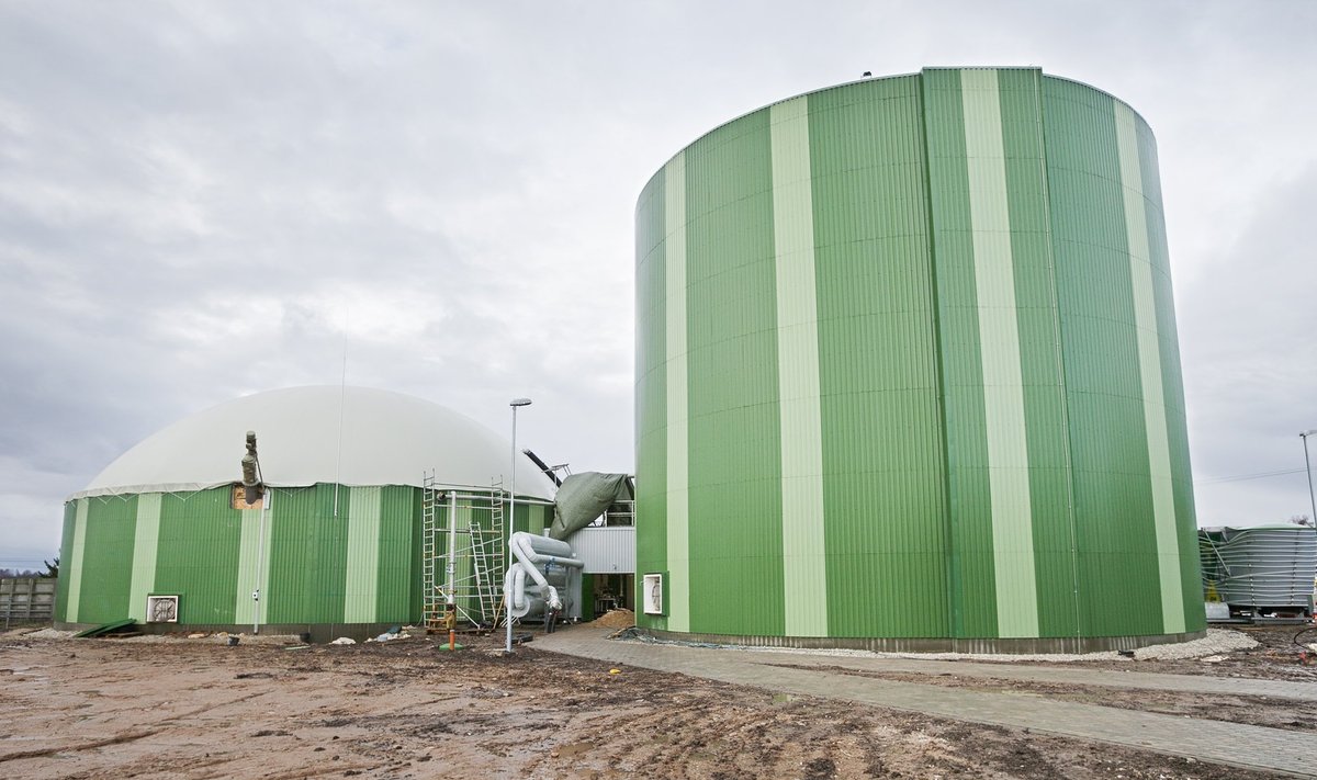 Erakondi ei näi alternatiivenergeetika eriti huvitavat. Fotol Ilmatsalu biogaasijaam.