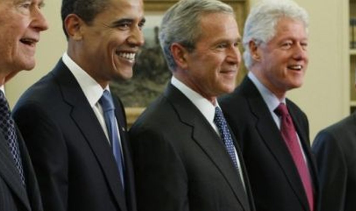George H.W. Bush, Barack Obama, George W. Bush, Bill Clinton, Jimmy Carter