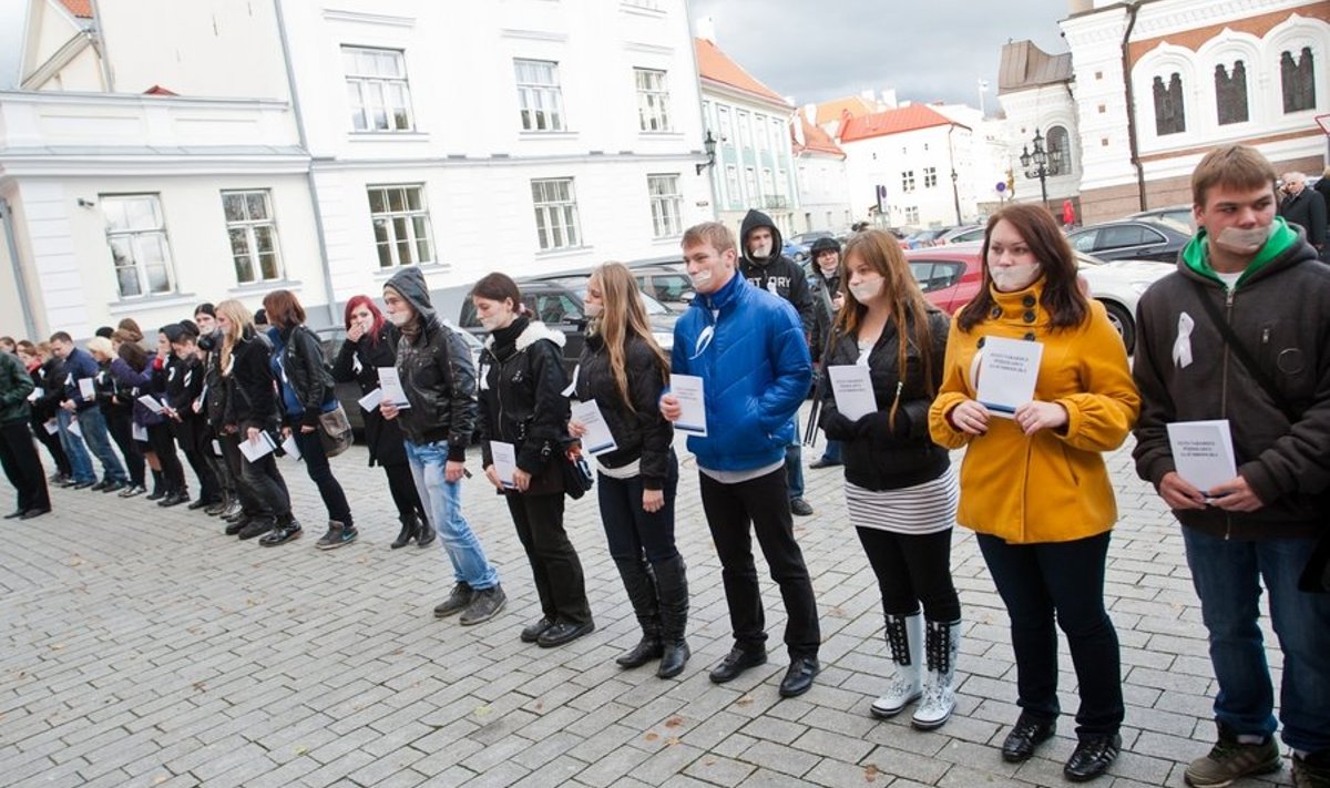 Protest eesti õppekeele vastu vene koolides