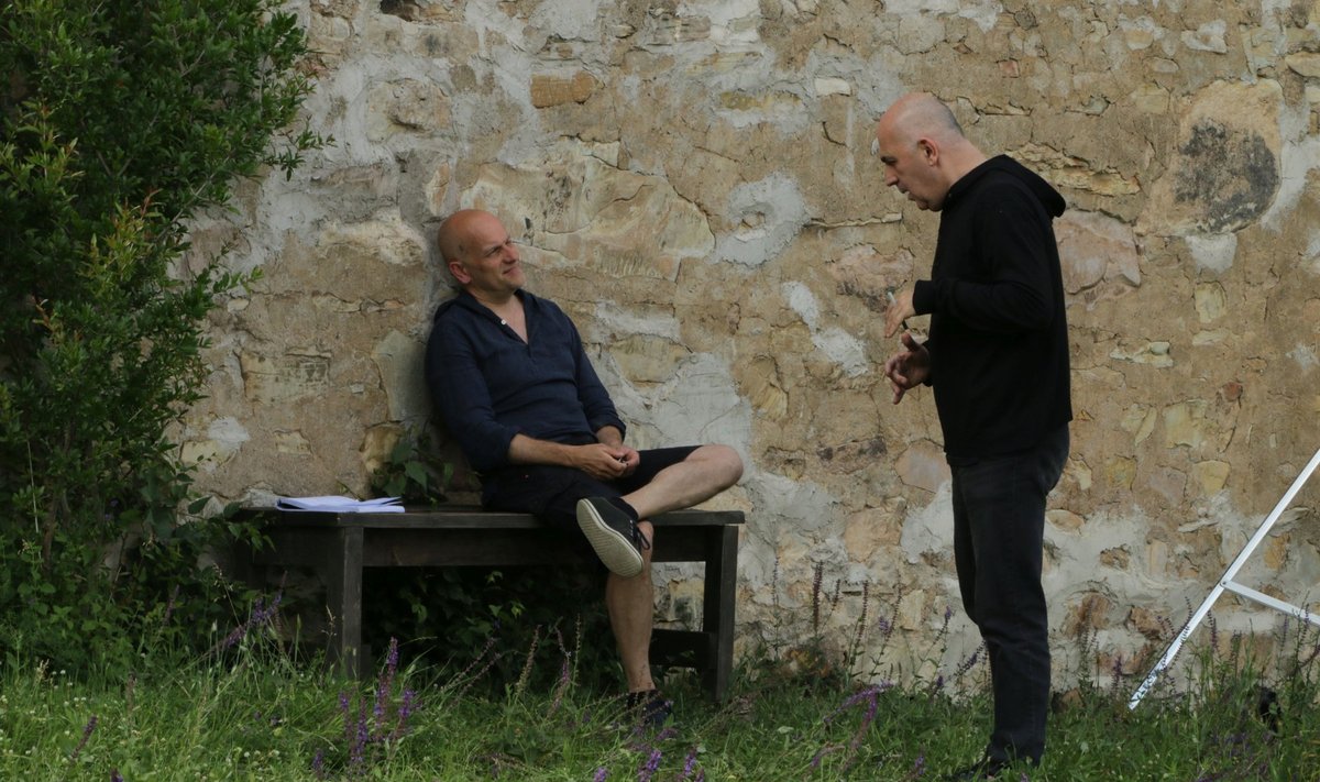 "Mandariinide" produtsent Ivo Felt (istub) ja režissöör-stsenarist Zaza Urušadze