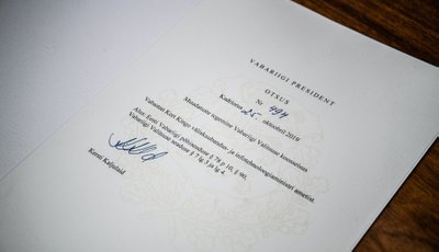 Presidendi allkirjastatud Kert Kingo lahkumisavaldus