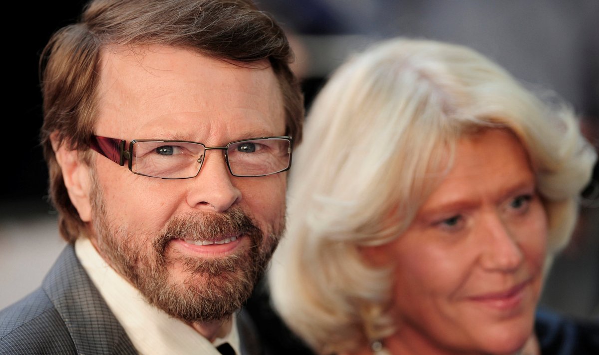 Björn Ulvaeus and his wife Lena