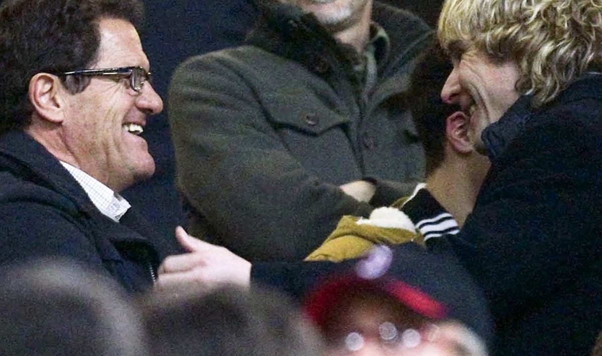 Fabio Capello ja Pavel Nedved AC Milani ja Juventuse mängul 25. veebruaril
