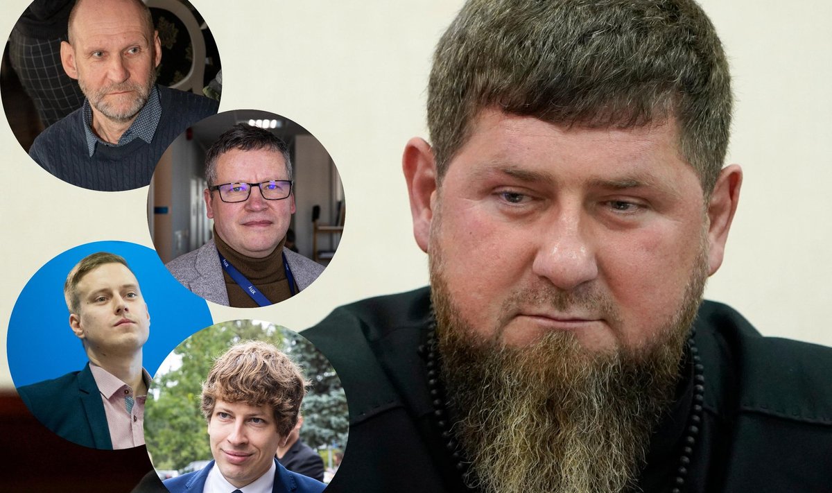 PEATEGELASED: Uudised tšetšeenide pealiku, Ramzan Kadõrovi (paremal) surmast näivad ennatlikud. Eesti parlamendi fraktsioonijuhid arutlevad, kuidas Ukrainat ja põgenikke edasi aidata.