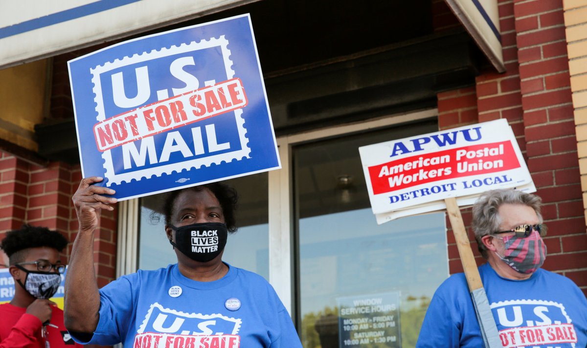 USA postitöötajad protestivad postiteenistuse müügi vastu