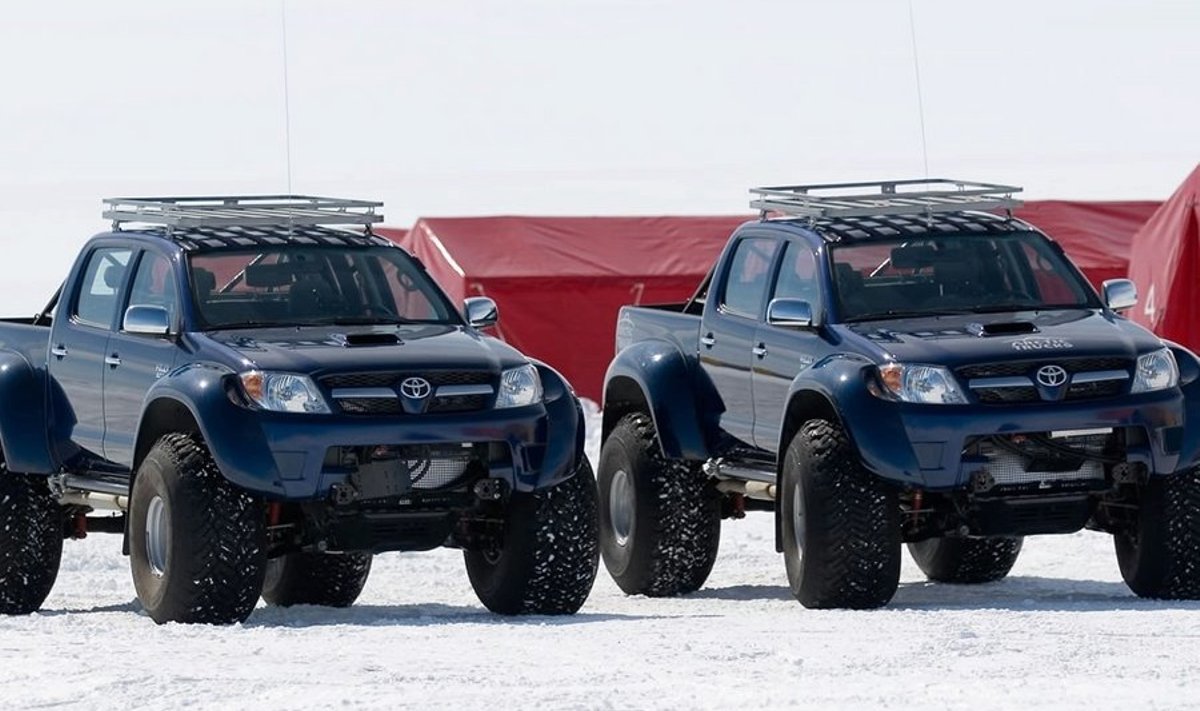 Need Toyota Hiluxid käisid ka lõunapoolusel