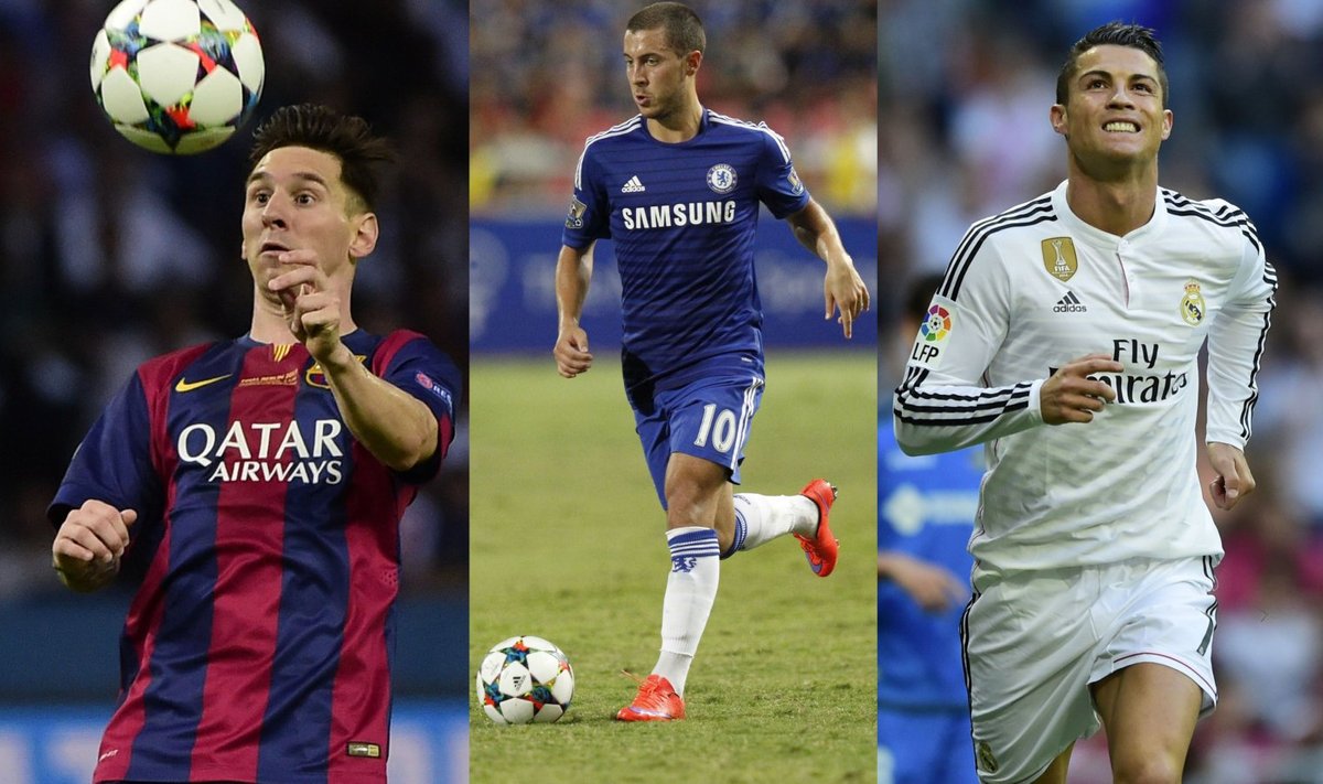 Messi, Hazard ja Ronaldo
