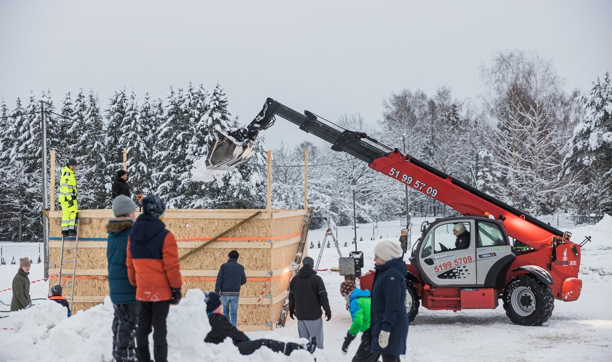 Eesti suurima lumememme ehitust alustati juba detsembris