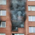 ФОТО DELFI: В квартире многоэтажного дома в Мустамяэ произошел пожар