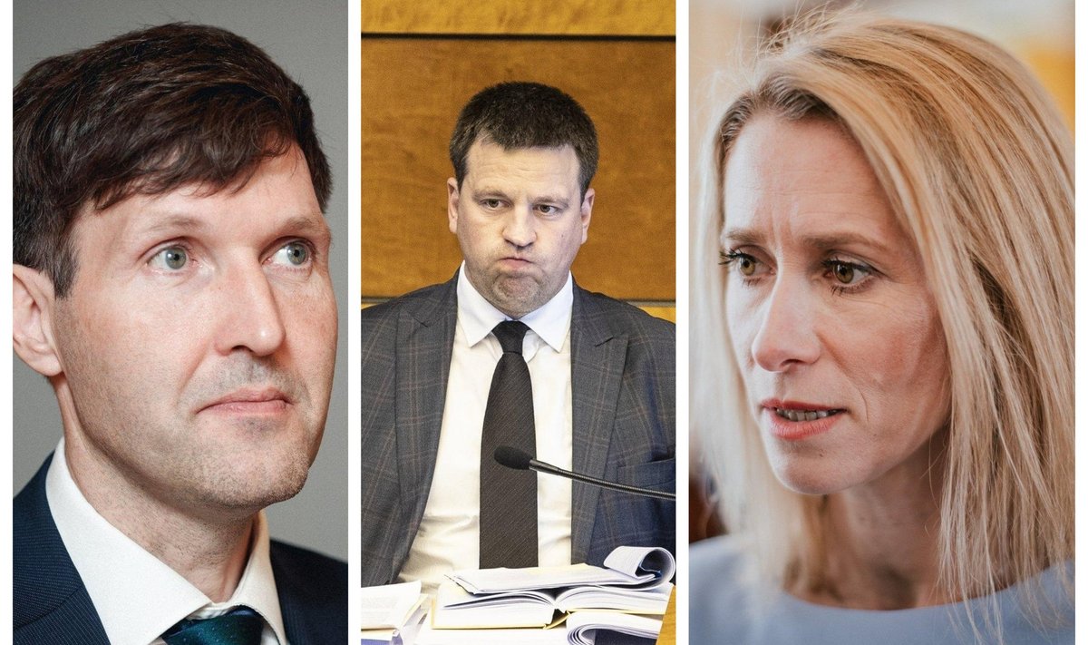 Tuline kolmik: Martin Helme, Jüri Ratas, Kaja Kallas