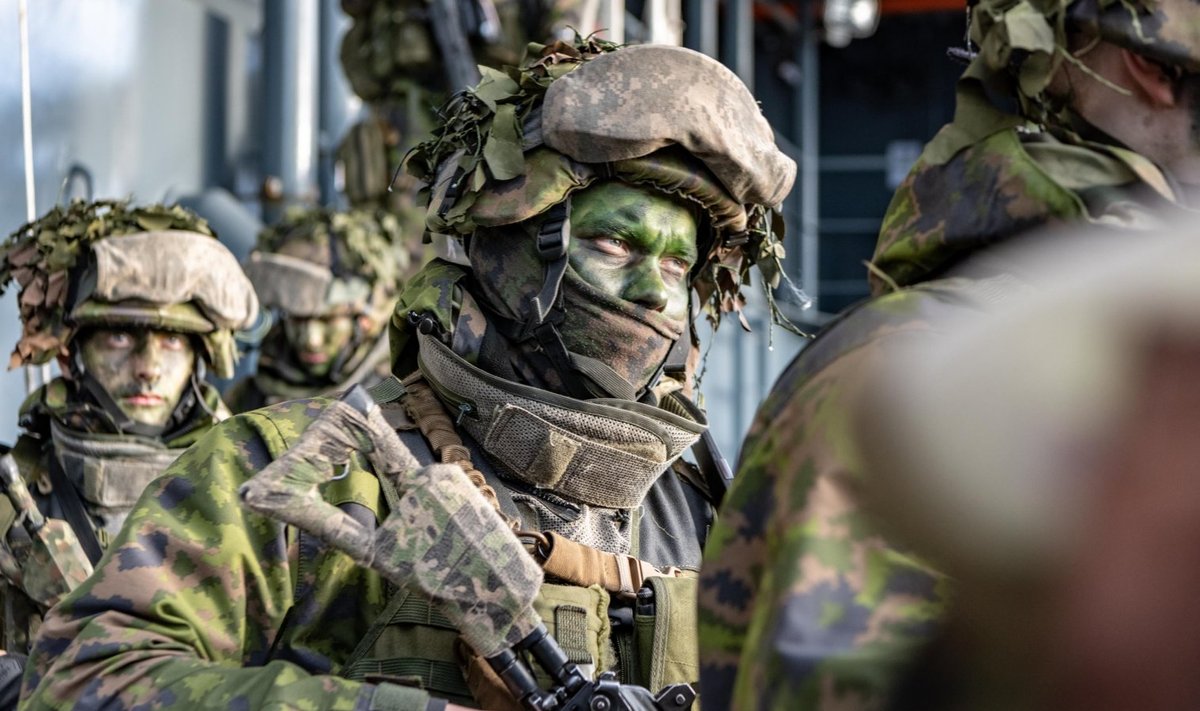 Soome sõdurid NATO õppusel Trident Juncture