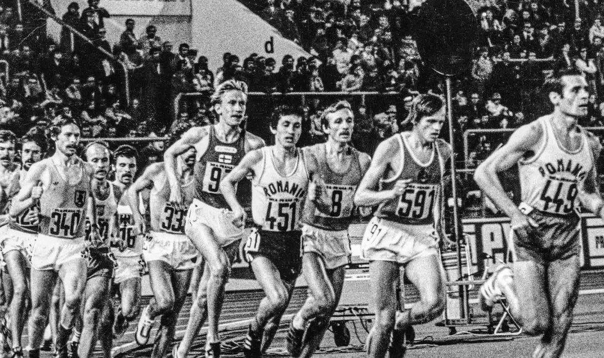 TIPPMARGI SÜND: Enn Sellik (number 591) Praha EM-il 10 000 meetri jooksus. Sündimas on tänaseni püsiv Eesti rekord 27.40,61.