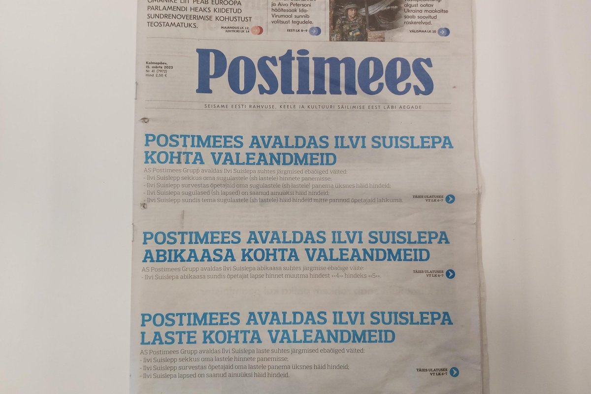 Postimees maksab Kanepi perele kopsaka valuraha - Eesti Ekspress