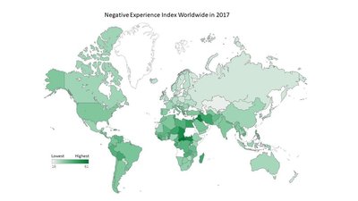Negatiivsete emotsioonide indeks riigiti