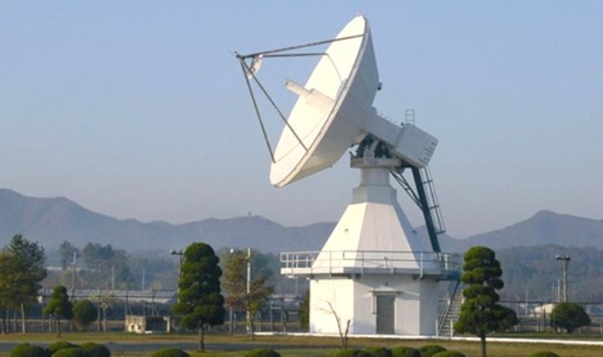 11,2 m Full Motion Antenna (täispööratav antenn) Koreas.