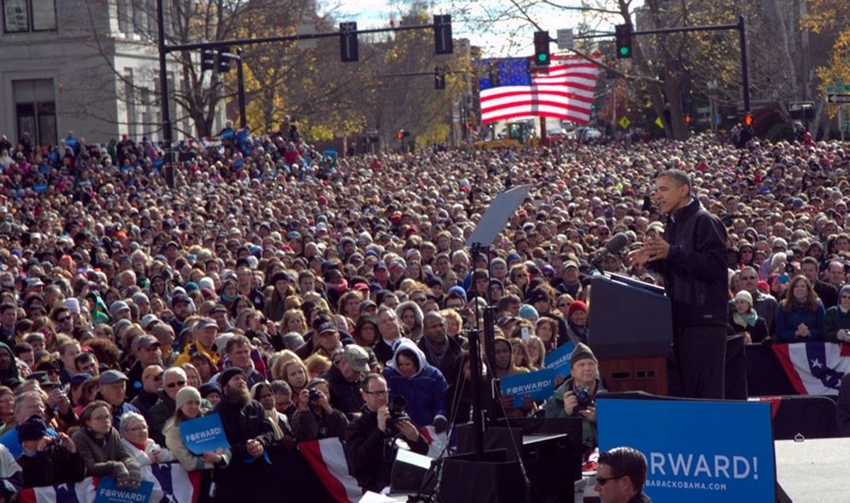 President Obama kõnet kuulas suur hulk inimesi: pealtvaatajaid oli kohal ligi 14 000. Fotod: Lauri Tankler