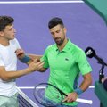 Maailma 123. reket üllatas Indian Wellsis Novak Djokovici 