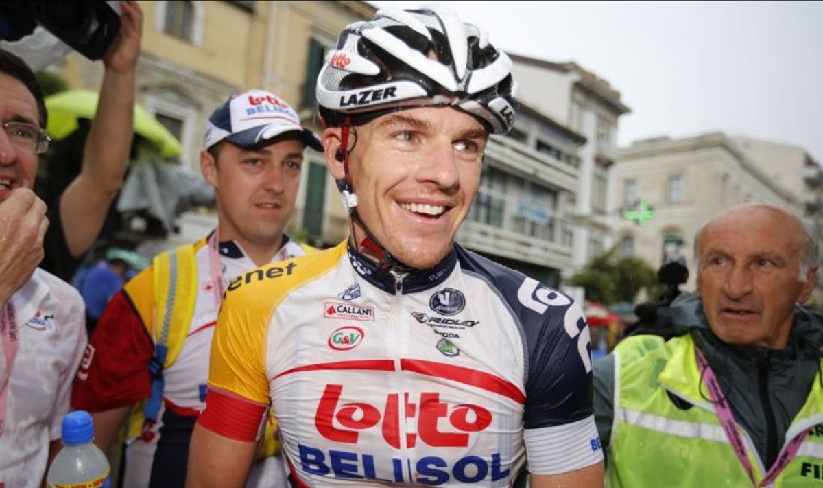 Adam Hansen pärast mullust etapivõitu Giro d´Italial