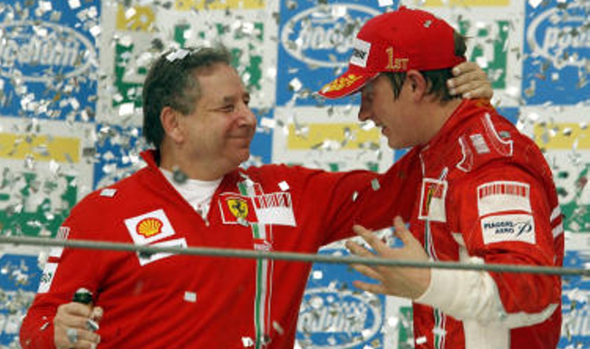Jean Todt ja Kimi Räikkönen