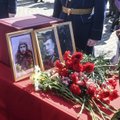 ФОТО: В Нарве прошла церемония передачи останков советских летчиков в Санкт-Петербург