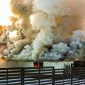 ФОТО и ВИДЕО: В Рапла при пожаре в гараже сгорел автомобиль