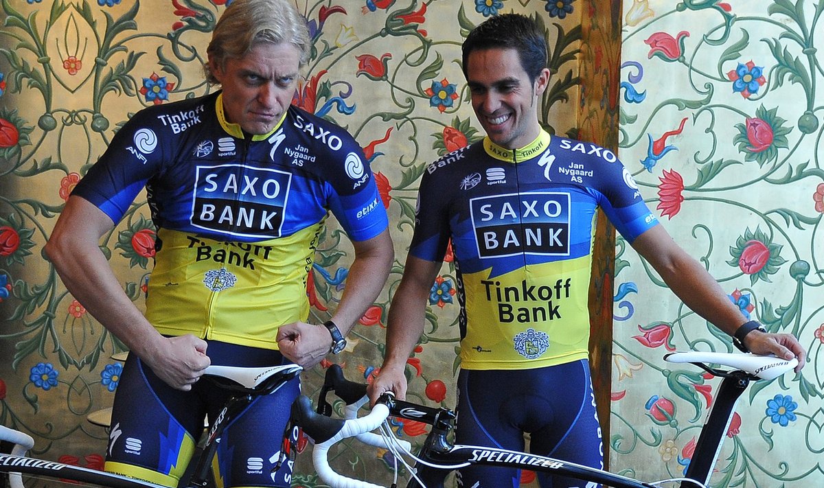 Oleg Tinkov ja Alberto Contador.