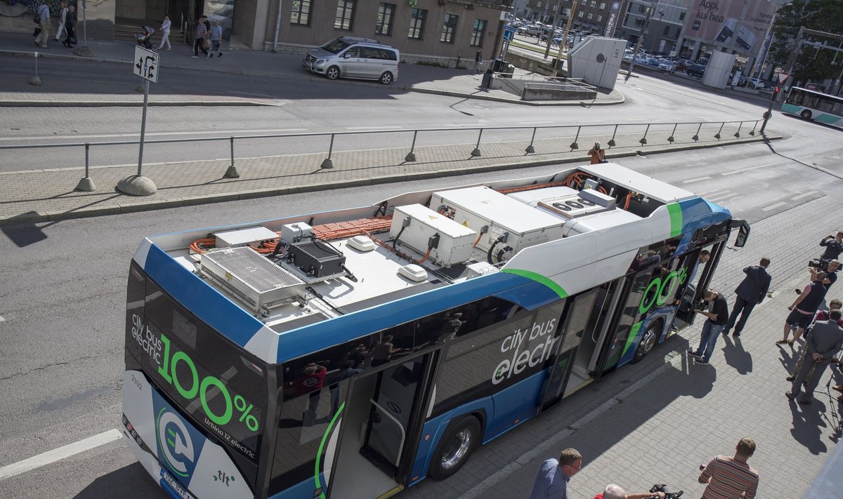Tallinn tutvustas täiselektrilist liinibussi