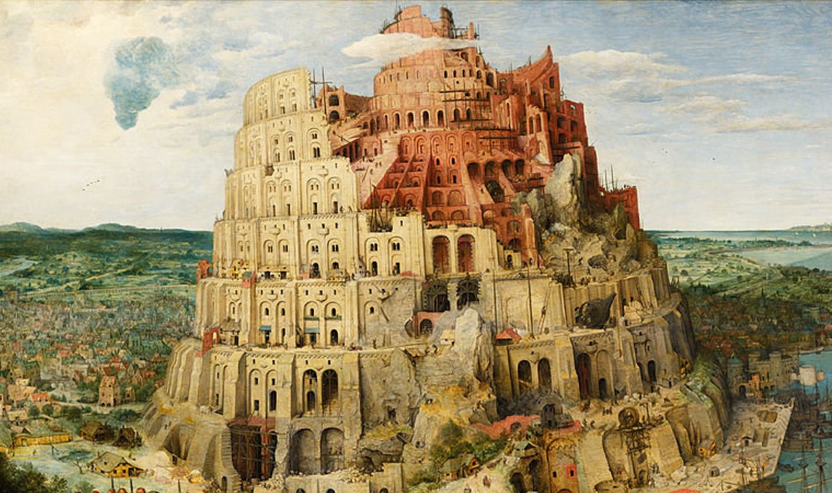 Piibli järgi ei meeldinud jumalale inimeste plaan Paabeli torn ehitada ja ta segas selle takistamiseks keeled ära. (Foto: Wikimedia Commons / Pieter Brueghel vanema maal aastast 1563)