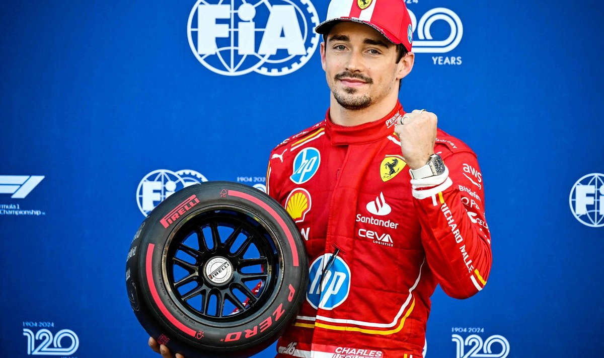 Charles Leclerc võitis Monacos ajasõidu