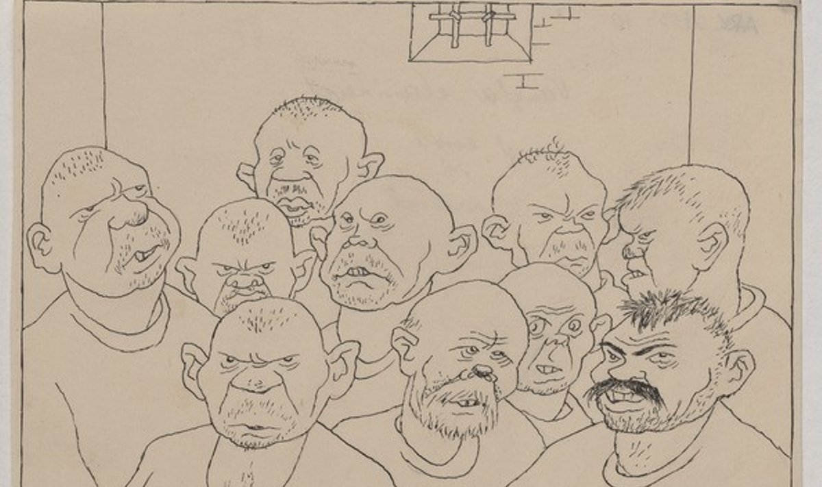 EESTI VANGID: Vangla elanikud karikaturist Gori ettekujutuses.