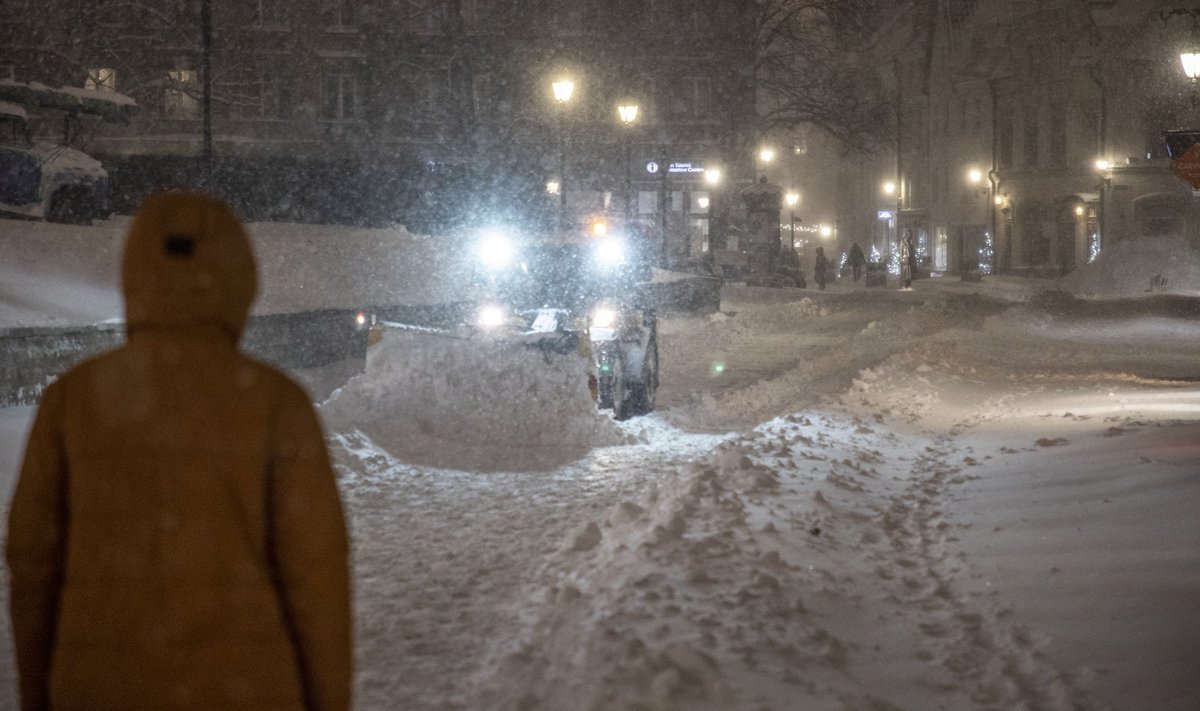 Fotomeenutus eelmise aasta 12. detsembrist, mil lumetorm Tallinna ja ülejäänud Eestit kimbutas. 