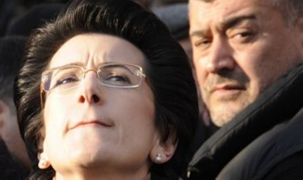 Gruusia opositsiooni liidrid Nino Burdžanadze ja Levan Gatšetšiladze
