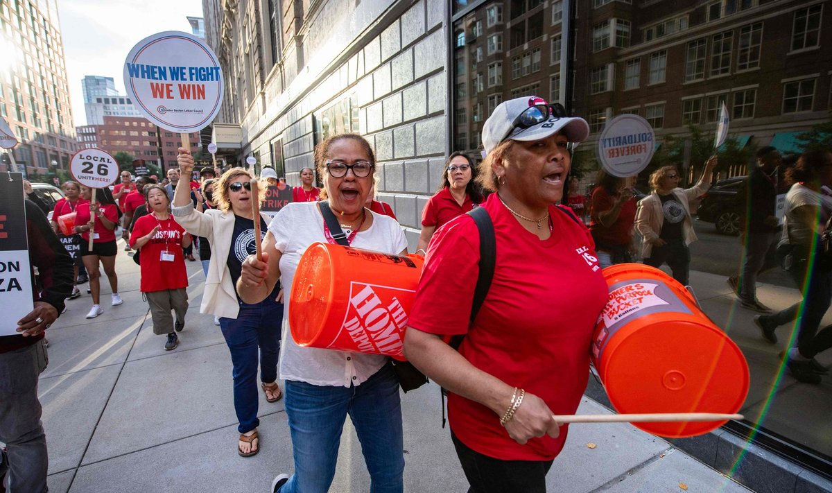 USA hotellitöötajad protesteerivad palgatingimuste pärast