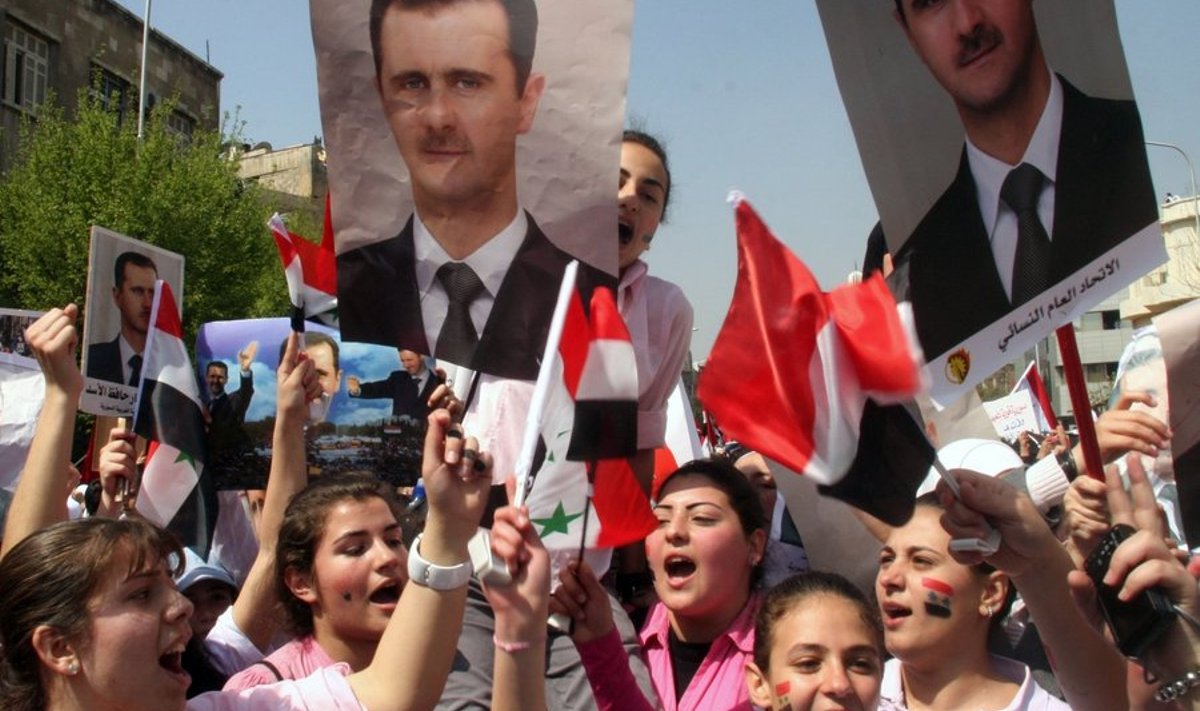 Süüria, president Bashar Assadi pooldajad