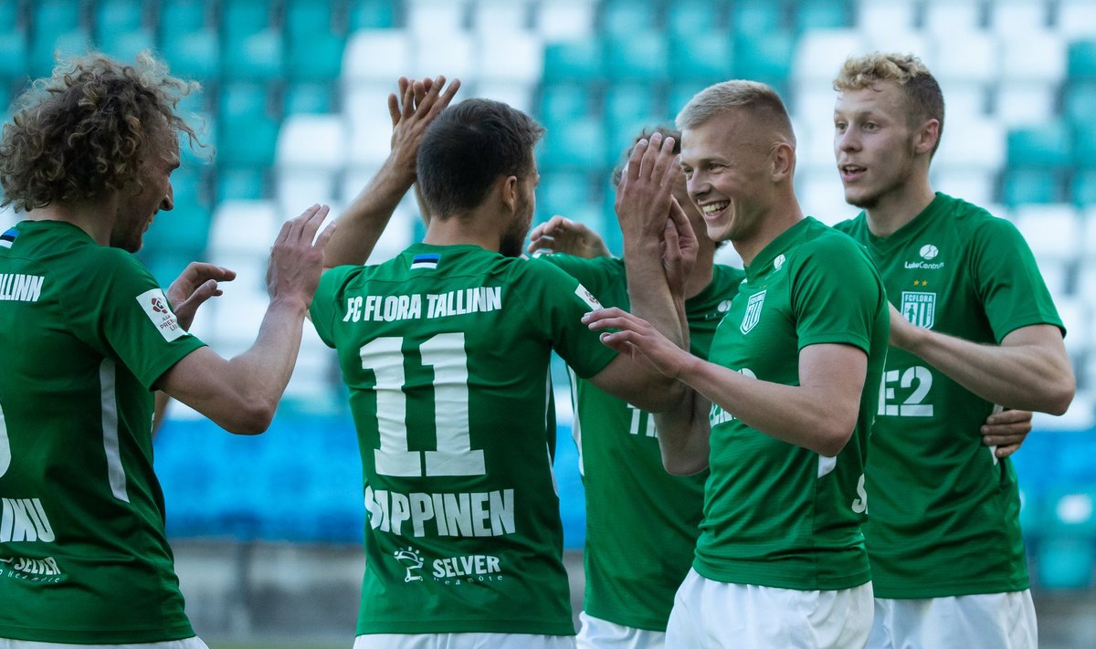Tallinn, 12.06.2020. Premium liiga 7. vooru avamängus alistas FC Flora külla sõitnud Viljandi Tuleviku 3:0.
