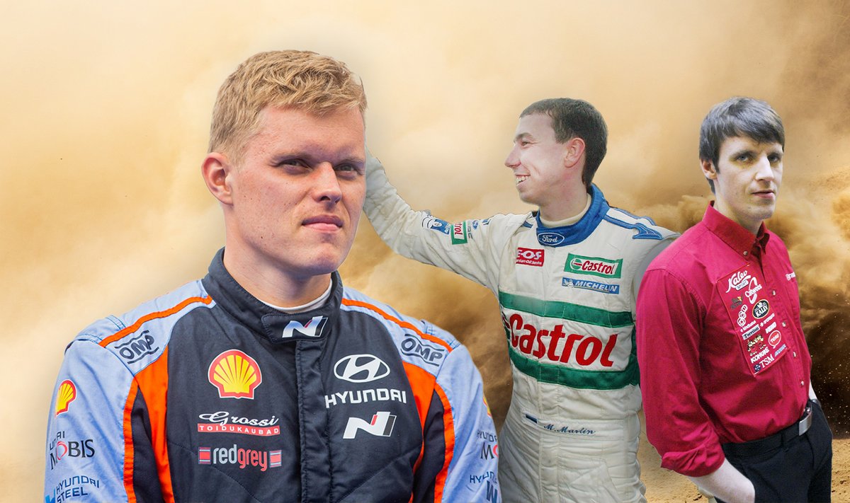 WRC sarjas on olnud kõige edukamad eestlased Ott Tänak, Markko Märtin ja Urmo Aava.