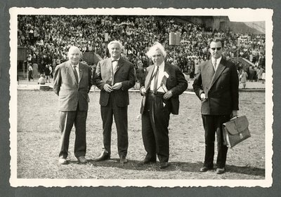 Koolinoorte I laulupidu 1962, Karl Leinus, Vladimir Sokolov, Gustav Ernesaks ja Heino Kaljuste