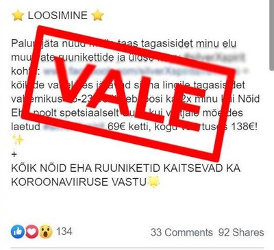 Ei, nõia ruuniketid ei aita koroonaviiruse vastu.