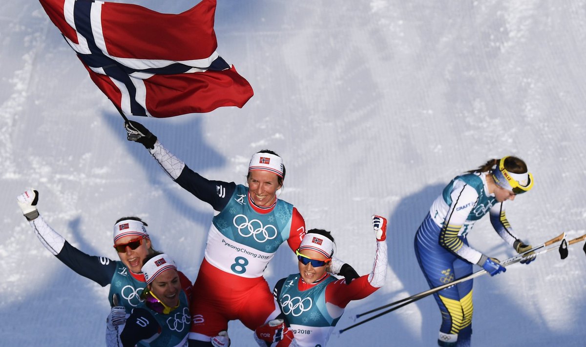 Norra näitas maailmale koha kätte, otsustava punkti pani Marit Bjørgen.