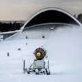 FOTOD: Pirital ja Lauluväljakul huugavad lumekahurid täiel võimsusel