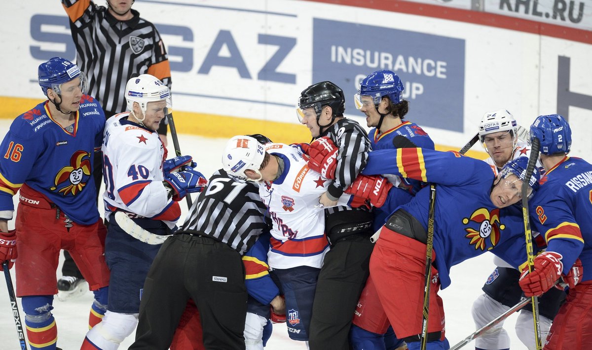 KHL Game between Jokerit and SKA