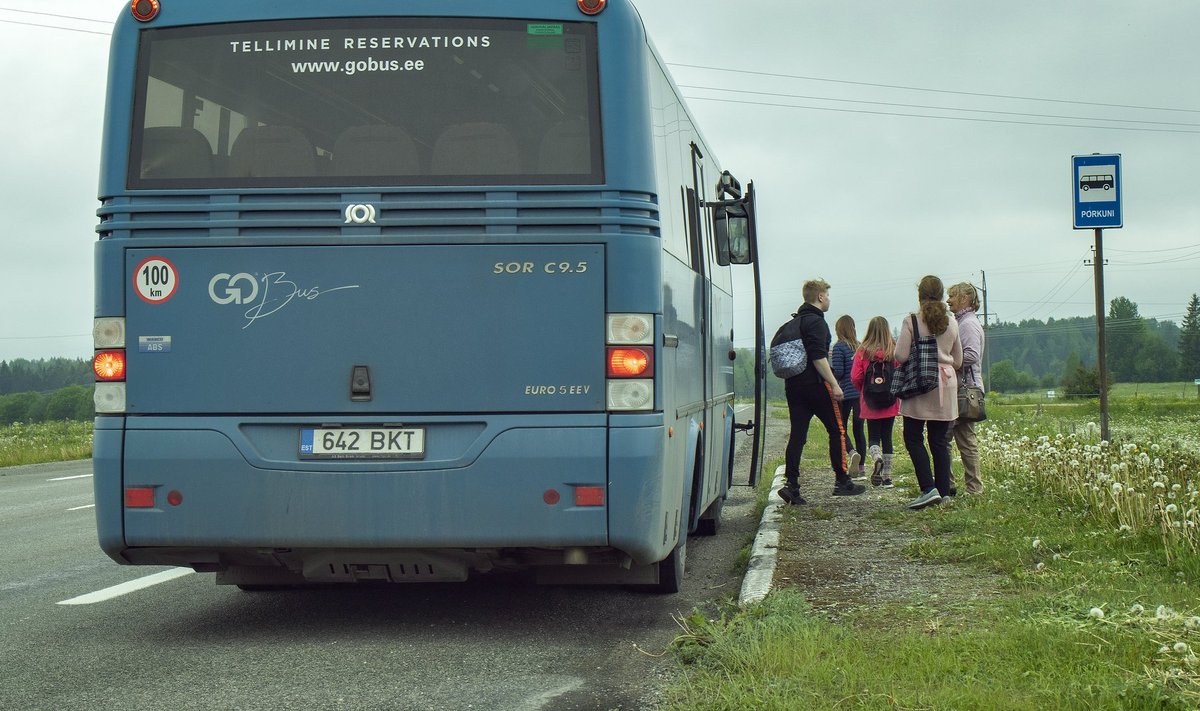Go Bus,nõudepeatus, bussiliiklus, Rakvere - Järva Jaani liin