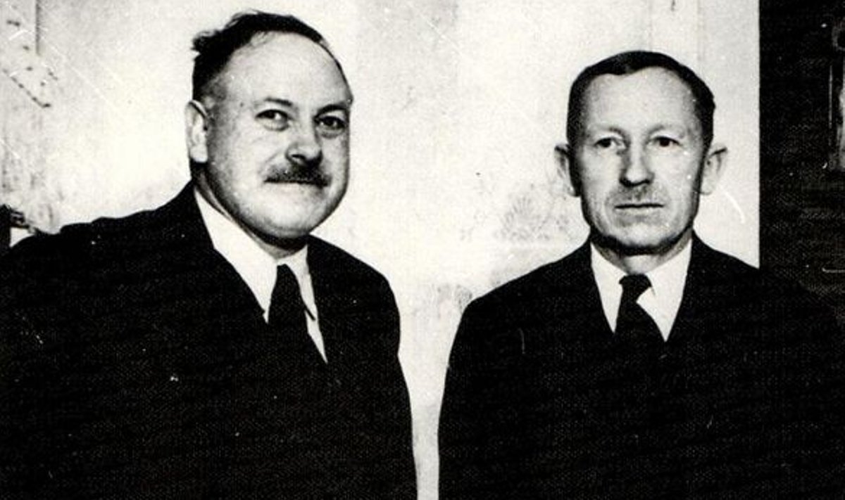 SUURVAIM SÕBRAGA: Kirjanike Liidu aukohtu peamine kohtualune Bernhard Linde (vasakul) oli Tammsaare ainus lähedane kirjandus­inimesest sõber.