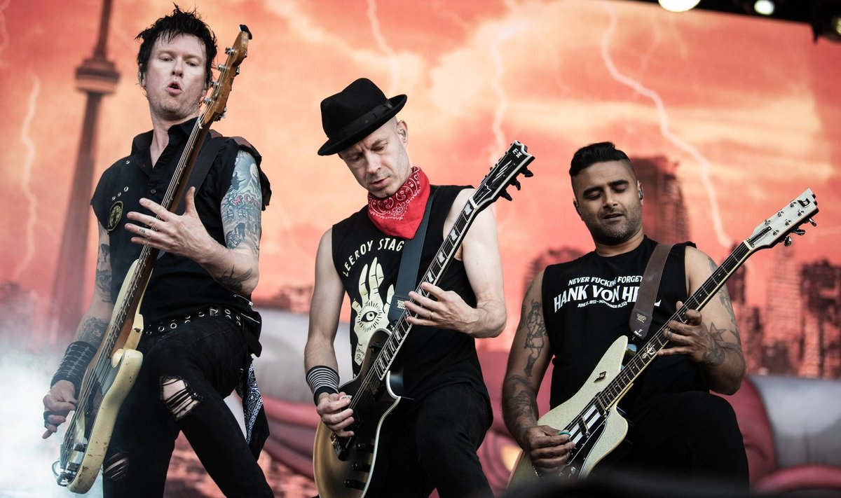 Sum 41 live at Tons of Rock 2022, Oslo, Norway Oslo, Norway. 23rd, June 2022. The Canadian punk rock band Sum 41 perfor