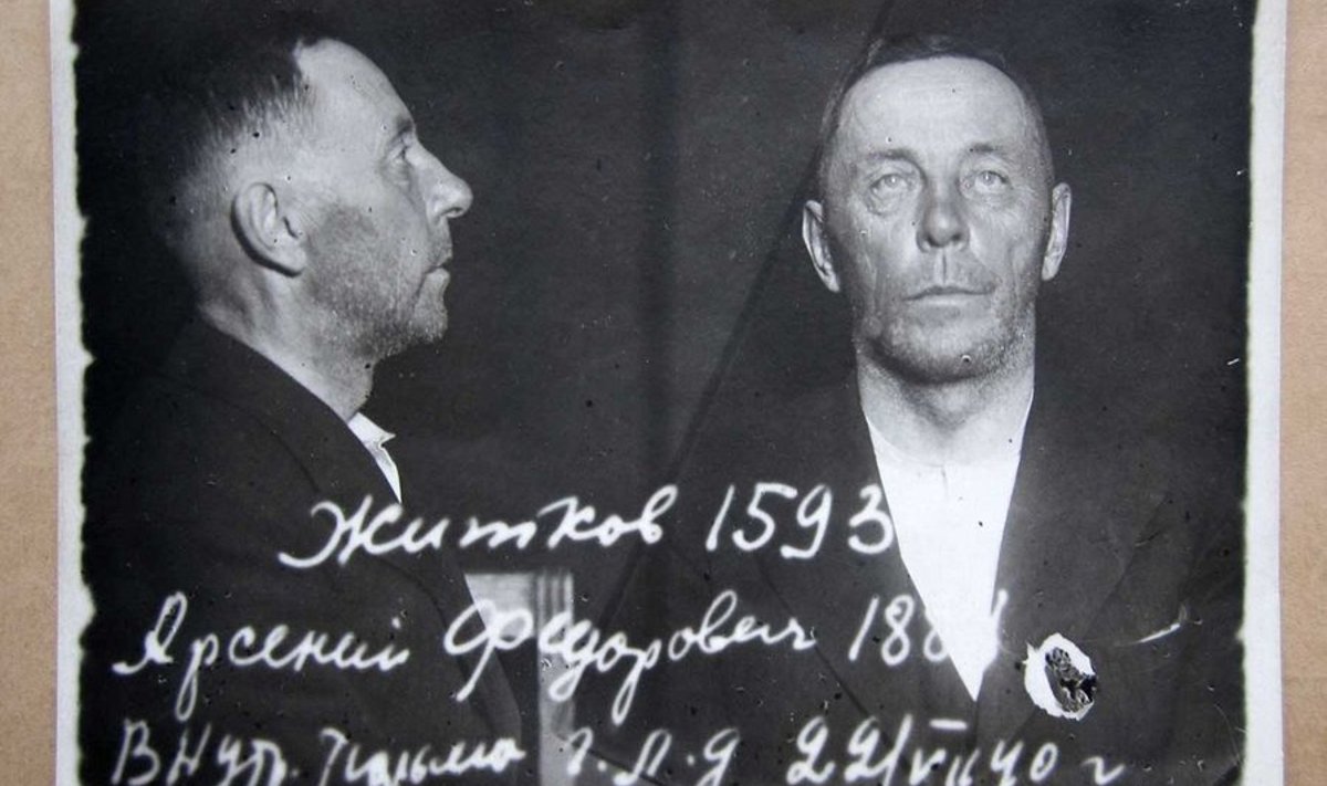 Tabatud: Arseni Žitkov NKVD vangina 22. juulil 1940, paar nädalat pärast vahistamist. 