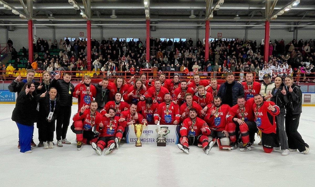 Чемпионом Эстонии по хоккею сезона 2023/2024 стала нарвская команда „Паэмурру“