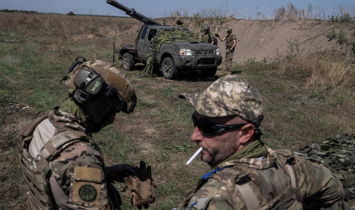 Ukraina sõdurid augustis Zaporižžja rindel