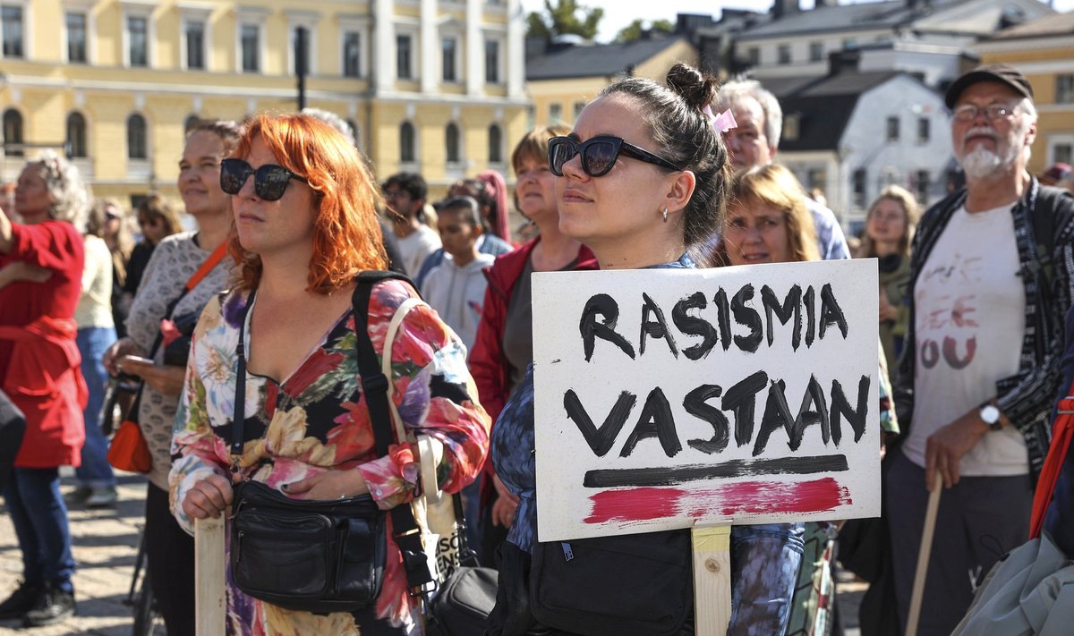 Anti-racism protest Helsinki 2023